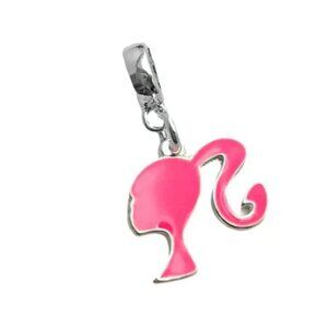 Barbie Pink Ponytail Dangle Charm